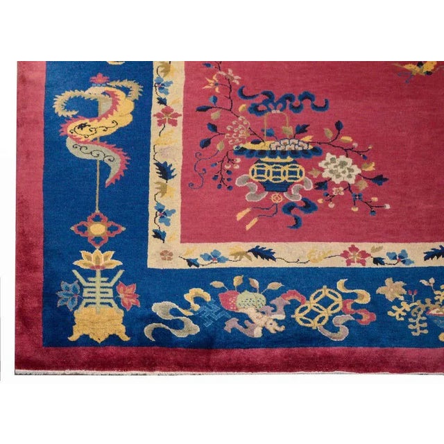 Chinese Art Deco Rug For Sale - Image 10 of 11