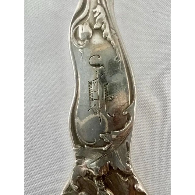 Art Nouveau Serving Spoon, George W. Shiebler & Co. For Sale - Image 4 of 6