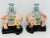 Chinoiserie Mottahedeh Famille Rose Enameled Elephant Candle Holders on Plinth a Pair For Sale - Image 3 of 12