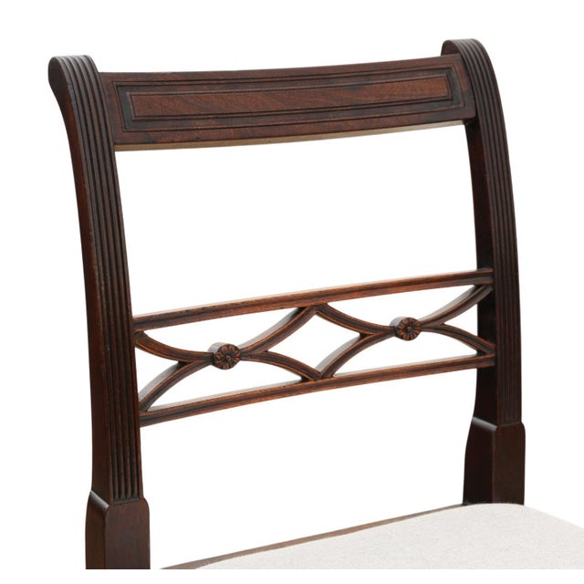 Early 19th Century Antique Georgian Mahogany Dining Chairs, 1800s, Set of 6 For Sale - Image 5 of 7