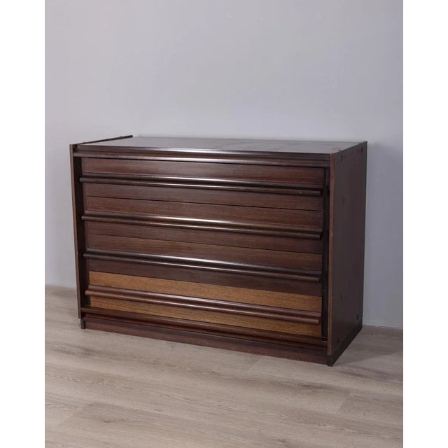 Mid-Century Modern Vintage Italian Wooden Chest of Drawers, 1960s For Sale - Image 3 of 9