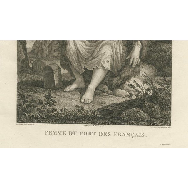 Copper After Gaspard Duché de Vancy, La Pérouse, Alaska Tlingit Woman Portrait, 1797, Engraving For Sale - Image 8 of 9