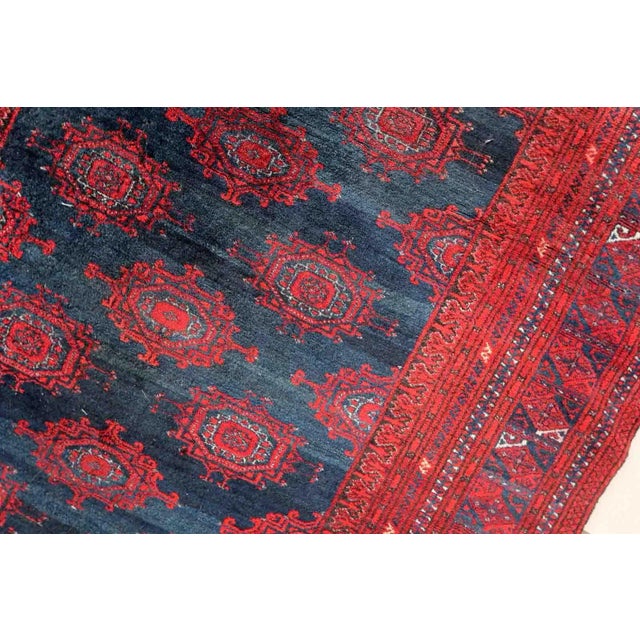 Islamic 1950s Handmade Vintage Afghan Baluch Rug 3.9' X 5.8' For Sale - Image 3 of 12