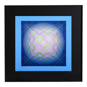 Victor Vasarely, Okta Pos, Offset Lithograph