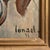 1970s France Orange Wood Painting For Sale - Image 11 of 15