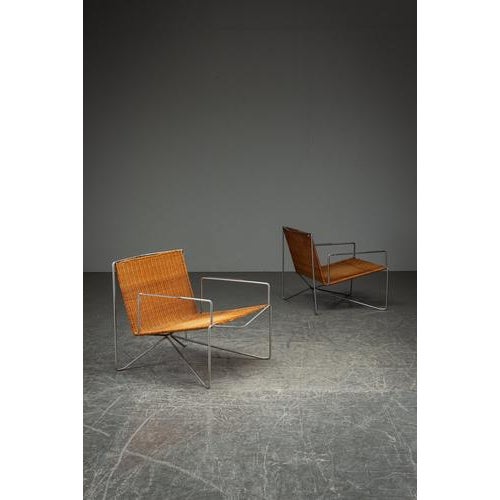 Modernist Armchair Set by Architect Lucien Engels. dimensions (cm): h63 x w66 x d67 cm. I have official proof of...