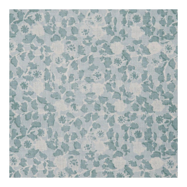 LuRu Home Hua Floral in Ocean - Remnant For Sale