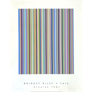 Bridget Riley Achaean Large Original Tate Silkscreen Print For Sale
