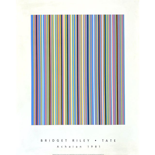 Bridget Riley Achaean Large Original Tate Silkscreen Print For Sale
