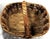 Wood Vintage Rustic Woven Gathering Basket 13" Long For Sale - Image 7 of 10
