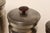 Set of Four Vintage Portuguese Metal and Teak Lidded Graduated Nesting Canisters / Jars by Tagus For Sale - Image 9 of 18