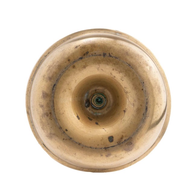 French Cast Brass Charles X Candlestick With Ejector and Tole Shade, 1820 For Sale - Image 9 of 13