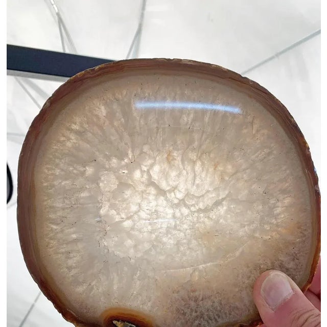 Mid-Century Onyx, Agate & Quartz Geode Bowls, Set of 3 For Sale - Image 5 of 15