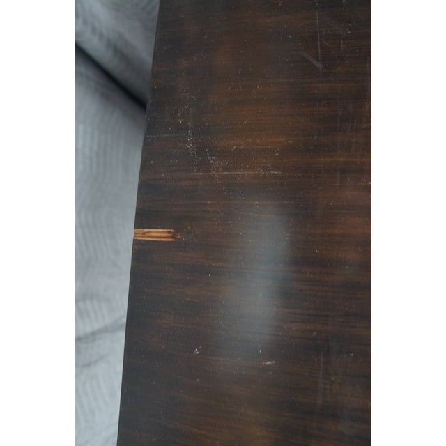 Restoration Hardware Wyeth Floating Rectangular Black Oak Modern Dining Table Rh For Sale - Image 9 of 17