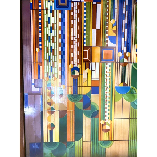 Saguaro Forms Cactus Flowers Bright Stained Glass by Frank Lloyd Wright ...