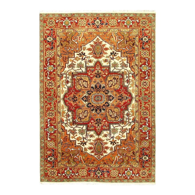 2020s Fine Hand Knotted Persain Serapi Design For Sale