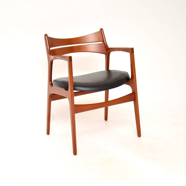 Vintage Danish Teak Carver Desk Chair by Erik Buch, 1960s For Sale - Image 11 of 11