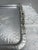 Silver Vintage 1940s Tulip Etched Metal Serving Tray For Sale - Image 8 of 8