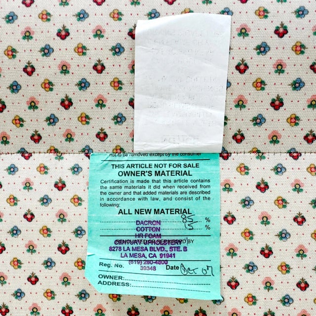 French Provincial Louis XV Bergere Armchair With Carved Wood Frame & Petite Floral Upholstery For Sale - Image 14 of 16