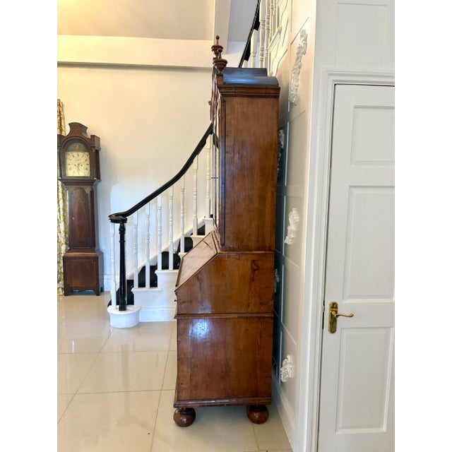 Early 18th Century Antique Burr Walnut and Featherbanded Bookcase, 1710 For Sale - Image 5 of 18