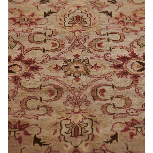 Handwoven Revival Agra Style Wool Rug For Sale - Image 9 of 13