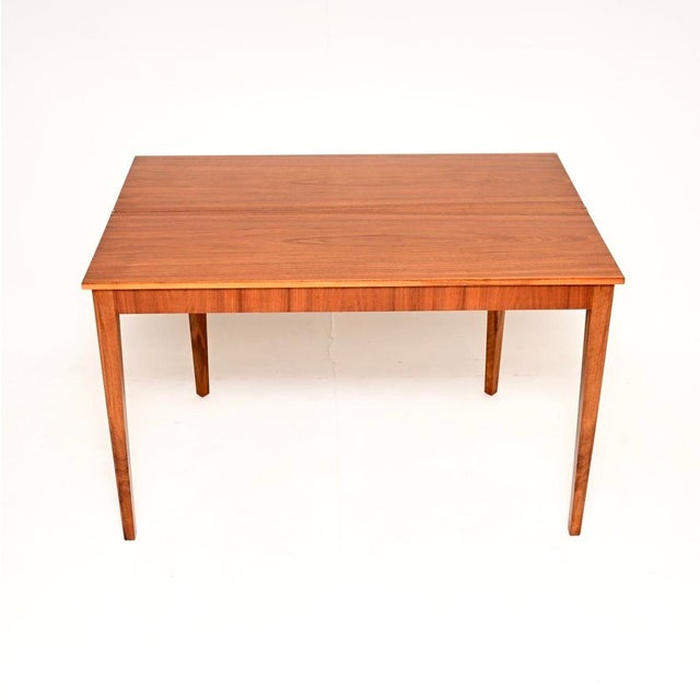 Vintage Swedish Walnut Metamorphic Console Table from Nordiska Kompaniet, 1950s For Sale - Image 6 of 11