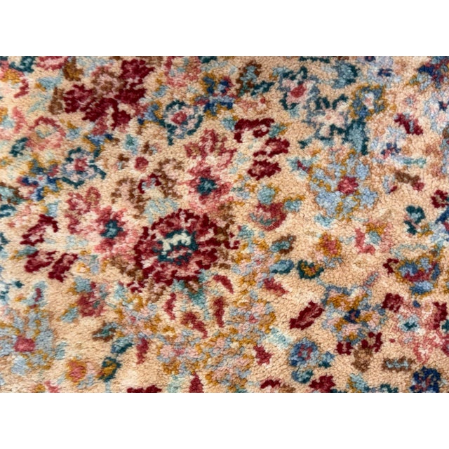 Textile 8 Ft 7 in × 12 Ft 3 in Karastan Red Medallion Kirman Area Rug, Vintage For Sale - Image 7 of 12
