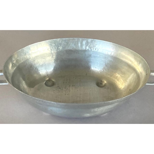 1920s 1920s Fine Art Deco Aluminum Hand-Wrought Vegetable Dish by Cellini-Craft For Sale - Image 5 of 8