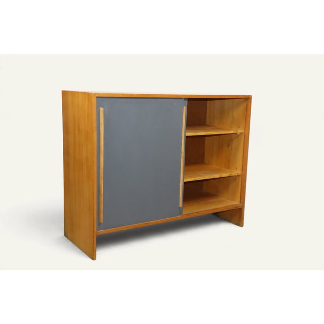 Vintage Wooden Buffet with Sliding Doors, 1960s For Sale - Image 10 of 18