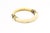 1970s Bone Bangle Bracelet With Gold-Tone Accents For Sale In Miami - Image 6 of 10