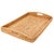 Wood Artifacts Rattan Rectangular Ottoman Tray with High Handles in Honey Brown - 28" For Sale - Image 7 of 7