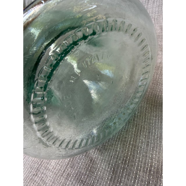 Extra Tall Vintage Italian Glass Pasta Spaghetti Jar With Cork Top For Sale - Image 10 of 14