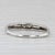 Metal 0.12ctw Diamond Wedding Band Platinum Size 5.75 Stackable Ring For Sale - Image 7 of 9