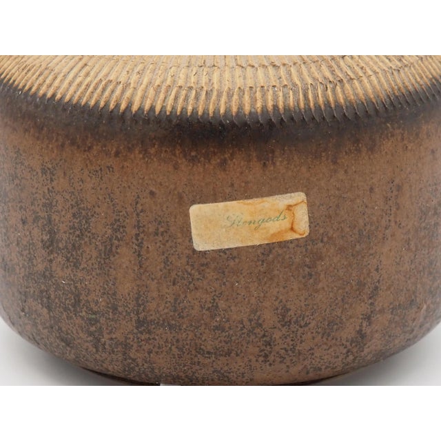 Swedish Handmade Stoneware Table Lamp by Otto Klaesson for Klase Höganäs, Sweden, 1960s For Sale - Image 4 of 8