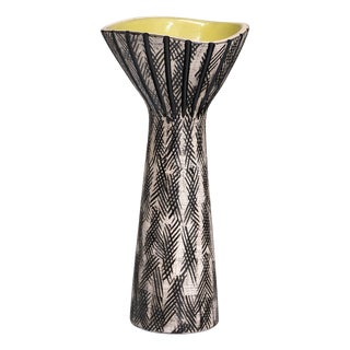 Calypso Relief Earthenware Vase by Mari Simmulson for Upsala Ekeby, Sweden, 1950s For Sale