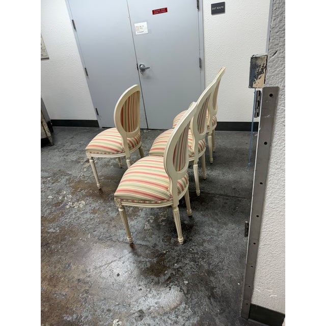 2010s Ethan Allen Louis XVI-Style Side Chairs, Set of Four For Sale - Image 5 of 12