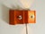 Space Age Metal Wall Lamps in Orange by Klaus Hempel for Kaiser Leuchten, 1960s, Set of 2 For Sale - Image 9 of 18