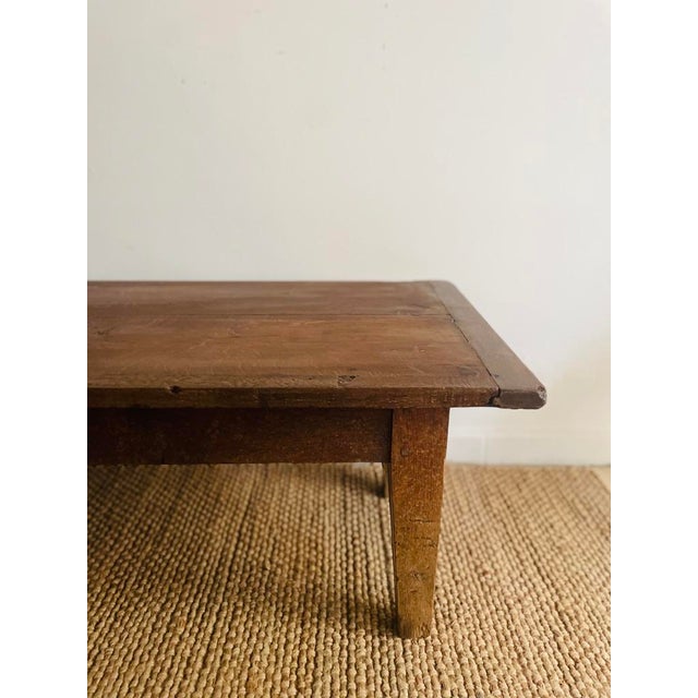 Rustic Antique Coffee Table in Oak For Sale - Image 3 of 11