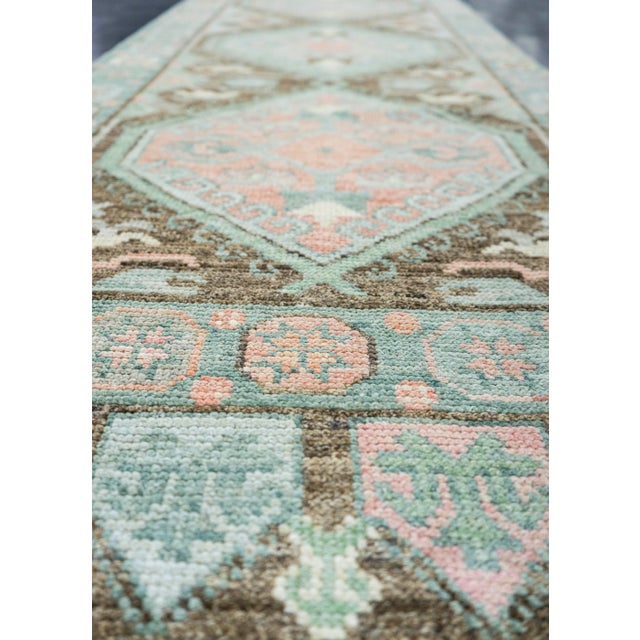 Turkish Oushak Rug 2'9" x 10'6" #20015 For Sale In Houston - Image 6 of 8