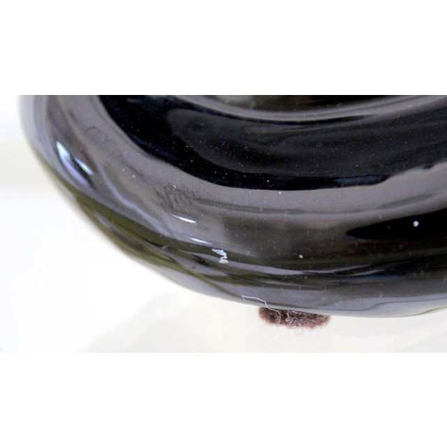 Vintage 1950s Black Panther Tv Lamp Base – Mid-Century Modern Glossy Black Ceramic Panther Sculpture – Made in Usa – Hollywood Regency Decor For Sale - Image 14 of 15