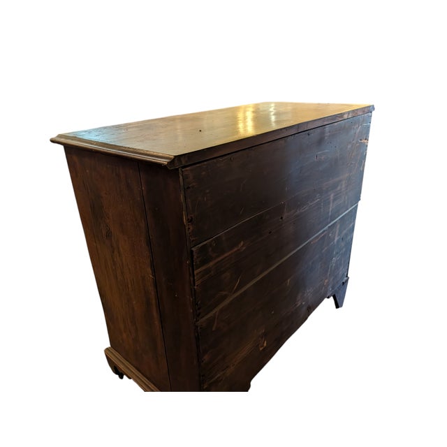 Wood Mid 18th Century George III English Georgian Mahogany Chest of Drawers For Sale - Image 7 of 11