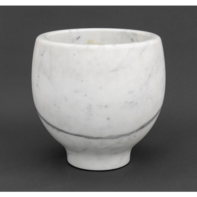 Sophie LaFont White Marble Vase For Sale In New York - Image 6 of 9