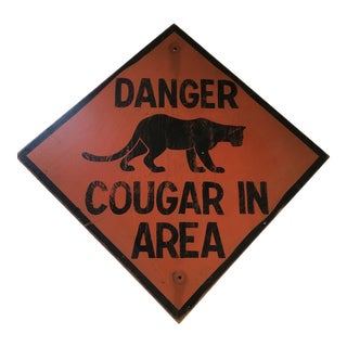 Vintage Canadian Wilderness Sign For Sale
