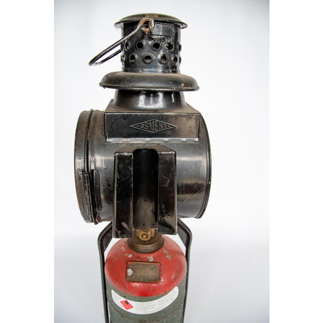 Rail Road Portable Lamp Light Made by Osmeka 1940s For Sale - Image 12 of 12