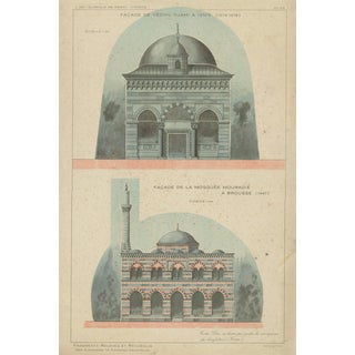 Alexandre M. Raymond, Yeşil Djami Iznik & Muradiye Mosque, 1924, Paper For Sale