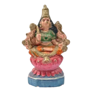 Antique Ceramic Hindu Goddess Figurine