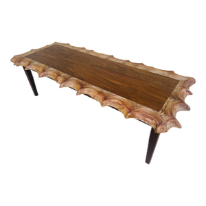 Hand Crafted Outdoor Coffee Table Made of Rare Wood