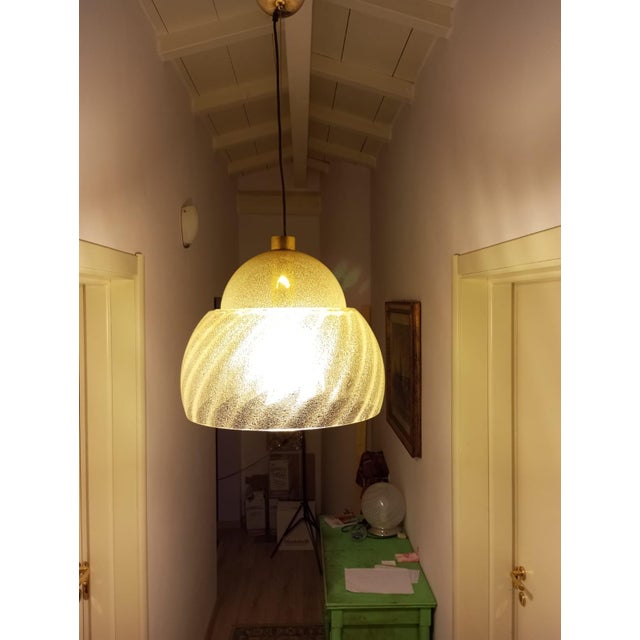 Murano Glass Chandelier in Amber Color from Mazzega, 1970s For Sale - Image 10 of 17