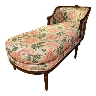 Late 20th Century Vintage French Chaise Lounger For Sale
