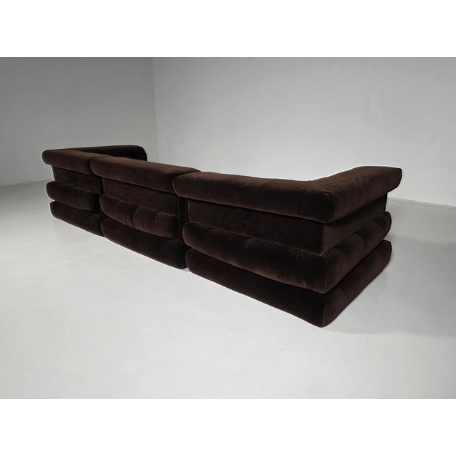 1970s Mah Jong Sofa by Hans Hopfer for Roche Bobois, 1970s, Set of 11 For Sale - Image 5 of 11